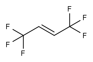反式-1,1,1,4,4,4-六氟-2-丁烯 结构式