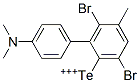 Dibromo[4-(dimethylamino)phenyl](p-tolyl)tellurium(IV) 结构式