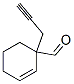 2-Cyclohexene-1-carboxaldehyde, 1-(2-propynyl)- (9CI) 结构式