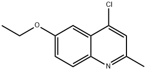 4-CHLORO-6-ETHOXY-2-METHYLQUINOLINE Struktur