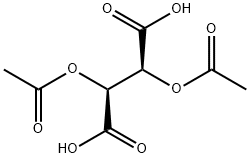(+)-二乙酰基-D-酒石酸 结构式