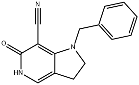 1-Benzyl-6-hydroxy-7-cyano-5-azaindolin Structure