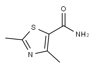 2,4-DIMETHYL-THIAZOLE-5-CARBOXYLIC ACID AMIDE, 66806-33-5, 结构式