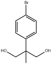 2-(4-溴苯基)-2-甲基丙烷-1,3-二醇 结构式