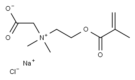(carboxymethyl)[2-(methacryloyloxy)ethyl]dimethylammonium chloride, sodium salt 结构式