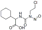 2-[3-(2-Chloroethyl)-3-nitrosoureido]-2-cyclohexylacetic acid 结构式