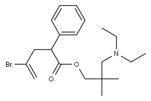 2-(2-Bromoallyl)-2-phenylacetic acid 3-(diethylamino)-2,2-dimethylpropyl ester Structure