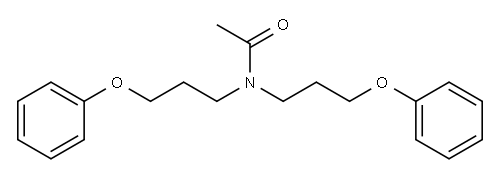 N,N-Bis(3-phenoxypropyl)acetamide 结构式