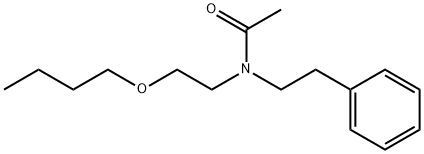 N-(2-Butoxyethyl)-N-phenethylacetamide Structure