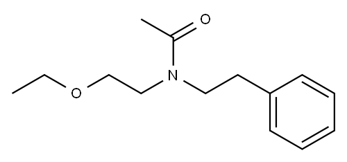 N-(2-Ethoxyethyl)-N-phenethylacetamide Structure