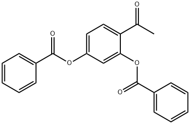 1-[2,4-双(苯甲酰氧基)苯基]乙酮, 66832-97-1, 结构式
