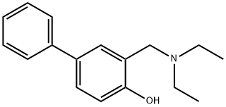 3-[(Diethylamino)methyl]biphenyl-4-ol 结构式
