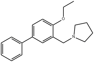 3-Pyrrolidino-N-methyl-4-ethoxybiphenyl 结构式