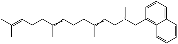 N-Methyl-N-(1-naphtylmethyl)-(3,7,11-trimethyl-2,6,10-dodecatrienyl)amine 结构式