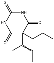 2,3-Dihydro-5-(1-methyl-1-propenyl)-5-propyl-2-thioxo-4,6(1H,5H)-pyrimidinedione Structure