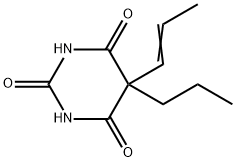 5-(1-Propenyl)-5-propyl-2,4,6(1H,3H,5H)-pyrimidinetrione 结构式
