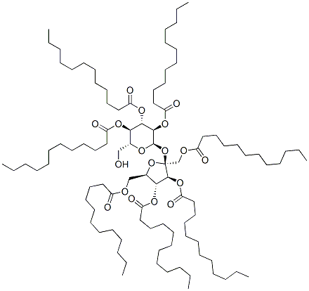 sucrose heptalaurate Structure