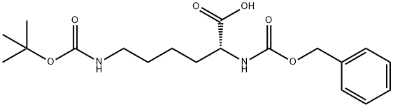N-苄氧羰基-N'-叔丁氧羰基-L-赖氨酸 结构式
