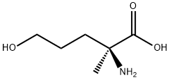 2-AMINO-2-METHYL-5-HYDROXY-PENTANOIC ACID 结构式