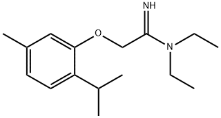 N1,N1-Diethyl-2-(5-methyl-2-isopropylphenoxy)acetamidine Structure