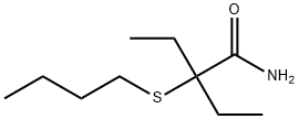 2-Butylthio-2-ethylbutyramide Structure