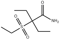 2-Ethyl-2-(ethylsulfonyl)butyramide 结构式