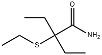 2-Ethyl-2-(ethylthio)butyramide Structure