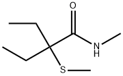 2-Ethyl-N-methyl-2-(methylthio)butyramide 结构式