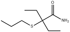 2-Ethyl-2-(propylthio)butyramide Structure