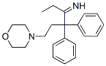 2,2-Diphenyl-1-ethyl-4-morpholino-1-butanimine 结构式