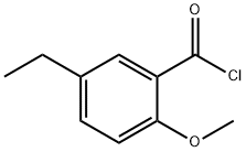 Benzoyl chloride, 5-ethyl-2-methoxy- (9CI) Structure