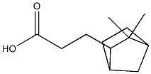 exo-3,3-dimethylbicyclo[2.2.1]heptane-2-propionic acid 结构式