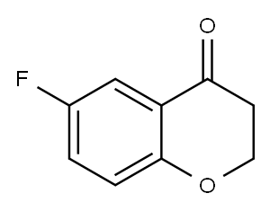 6-Fluoro-4-chromanone Structure