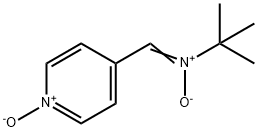 A-(4-吡啶基-1-氧)-N-叔丁基硝基酮, 66893-81-0, 结构式