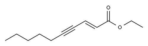 ethyl (E)-2-decen-4-ynoate 结构式