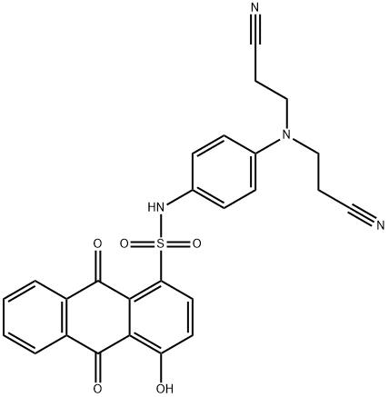 N-[4-[Bis(2-cyanoethyl)amino]phenyl]-9,10-dihydro-4-hydroxy-9,10-dioxo-1-anthracenesulfonamide Structure