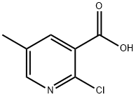 2-氯-5-甲基烟酸 结构式
