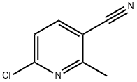 6-氯-2-甲基-3-氰基吡啶, 66909-36-2, 结构式
