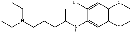 2-Bromo-4,5-dimethoxy-N-[1-methyl-4-diethylaminobutyl]aniline 结构式