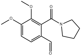 2-(1-Pyrrolidinylcarbonyl)veratrum aldehyde Structure