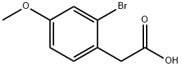 2-溴-4-甲氧基苯乙酸, 66916-99-2, 结构式