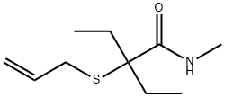 2-Allylthio-2-ethyl-N-methylbutyramide 结构式