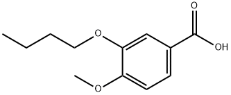 3-丁氧基-4-甲氧基苯甲酸 结构式