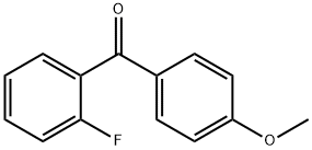 2-氟-4'-甲氧基苯甲酮 结构式