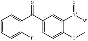 (2-氟苯)(4-甲氧基-3-硝基苯)甲烷酮 结构式