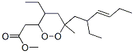 4-Ethyl-6-(2-ethyl-3-hexenyl)-6-methyl-1,2-dioxane-3-acetic acid methyl ester Structure