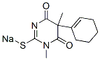 5-(1-Cyclohexenyl)-1,5-dimethyl-2-sodiothio-4,6(1H,5H)-pyrimidinedione 结构式