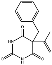 5-Benzyl-5-isopropenyl-2,4,6(1H,3H,5H)-pyrimidinetrione 结构式