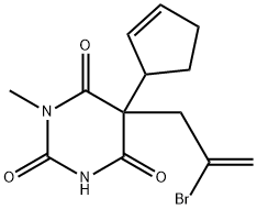 1-Methyl-5-(2-bromo-2-propenyl)-5-(2-cyclopentenyl)barbituric acid|