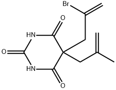 5-(2-Bromo-2-propenyl)-5-(2-methyl-2-propenyl)-2,4,6(1H,3H,5H)-pyrimidinetrione Structure